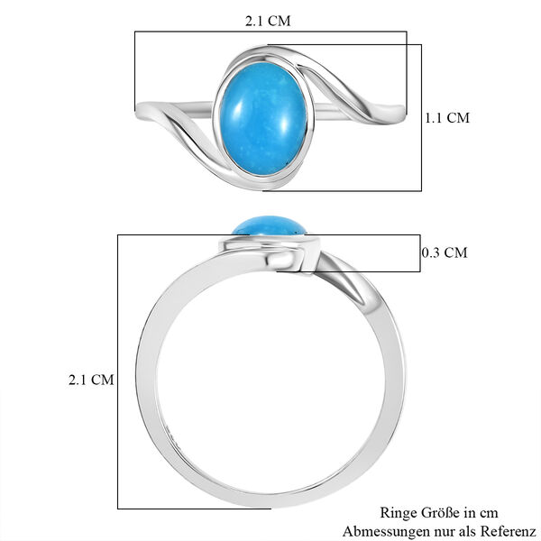 AA Sleeping Beauty Türkis Ring - 1,22 ct. image number 7
