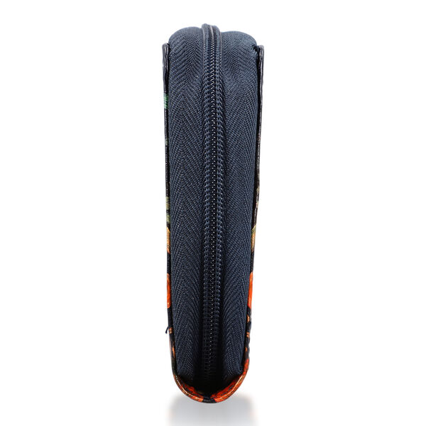Handbemalte Leder Geldb&ouml;rse RFID, Navy, 22.8 x 2.5 x 12.7 cm image number 6