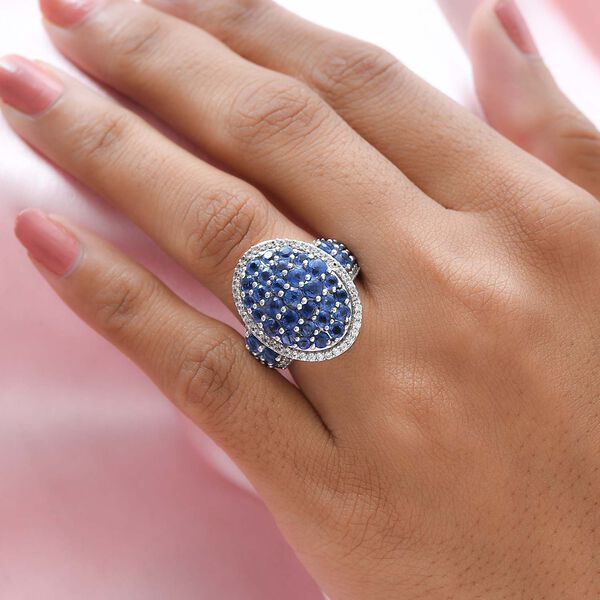 Kaschmir Kyanit und Zirkon-Ring - 4,94 ct. image number 3