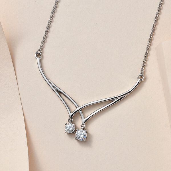 Moissanit Halskette - 0,55 ct. image number 2