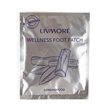 LIVMORE 20er-Set Detox-Fu&szlig;pflastern, 10 Stk. Sandelholz, 10 Stk. rosa Salz, 10-Tage-Kur