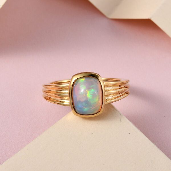Natürlicher, äthiopischer Welo Opal-Ring - 1,50 ct. image number 2