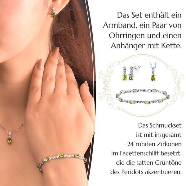 Schmuck-Geschenkset mit Peridot und Zirkon image number 5