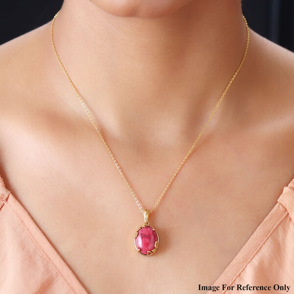 Thulit Anh&auml;nger 950 Kupfer Ionenbeschichtetes Gold Platin ca. 11,10 ct image number 3