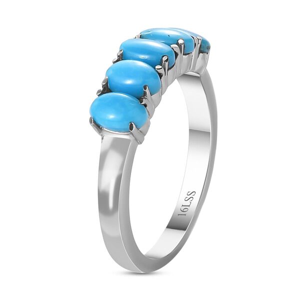 Amerikanischer, nat&uuml;rlicher Sleeping Beauty T&uuml;rkis-Ring - 1,15 ct. image number 5