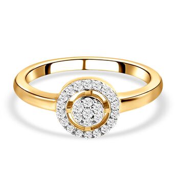 Diamant Halo Ring - 0,20 ct.