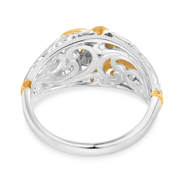 D'Joy Royal Bali &ndash; Zweifarbiger Ring mit Schmetterlingsmotiv image number 4
