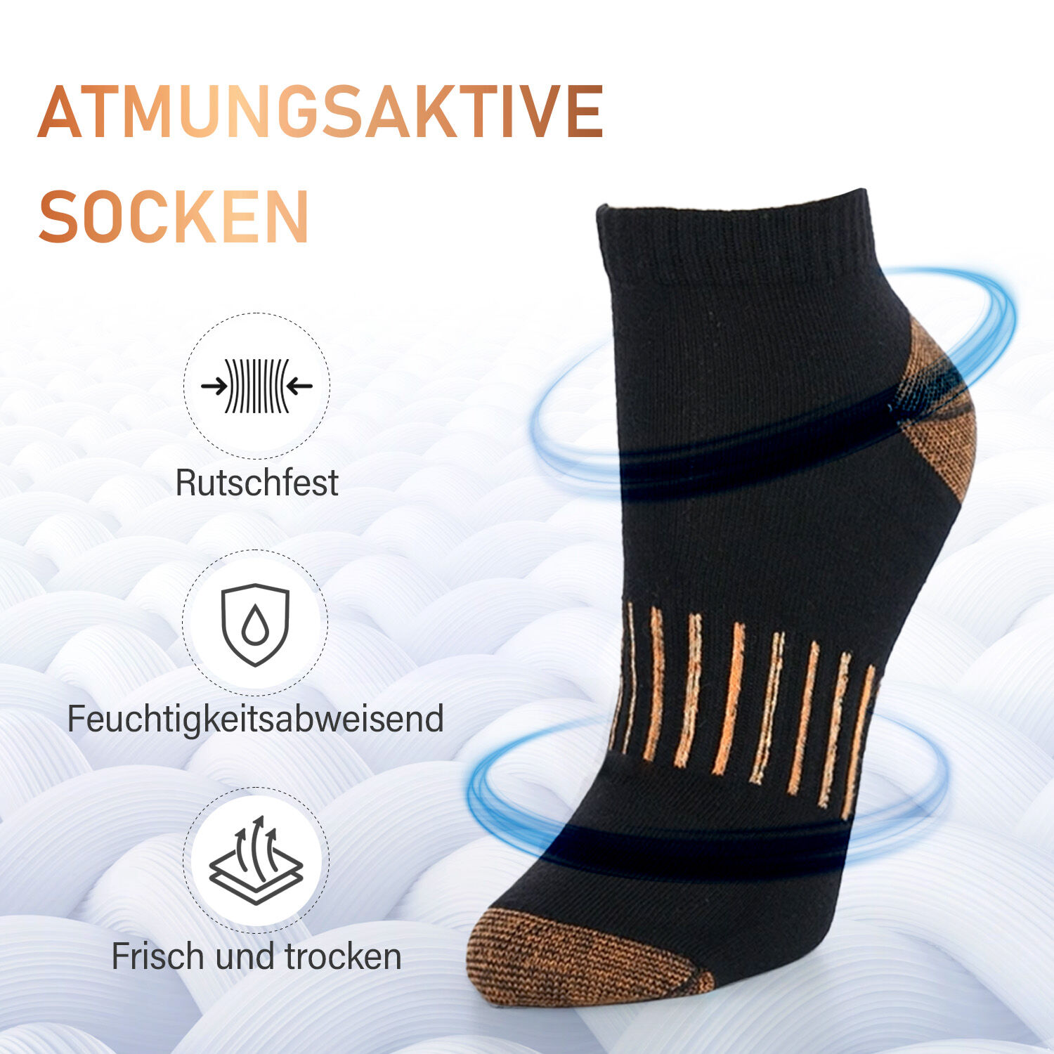 Socken kupferfasern clearance