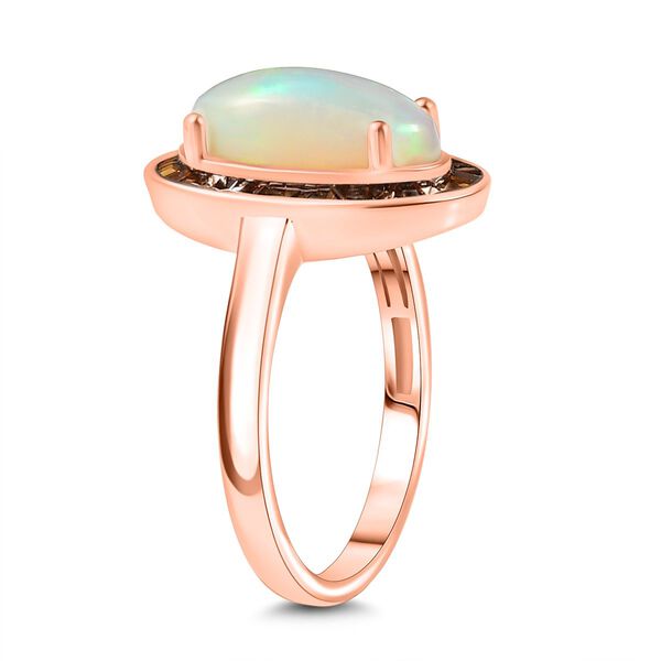 D'Joy AA äthiopisches Welo Opal und rotes Diamant Schmuckset image number 12