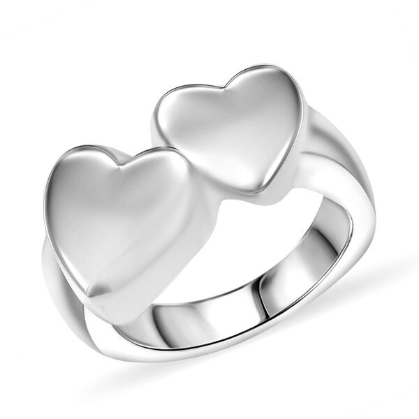 Herzring in 925 Silber, 3,60 Gramm image number 3