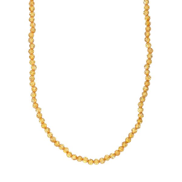 Citrin 50cm Halskette - 28 ct. image number 0