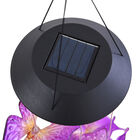 LED Solar Windspiel - Schmetterling, Größe 12,8x12,8x70 cm, Lila image number 3