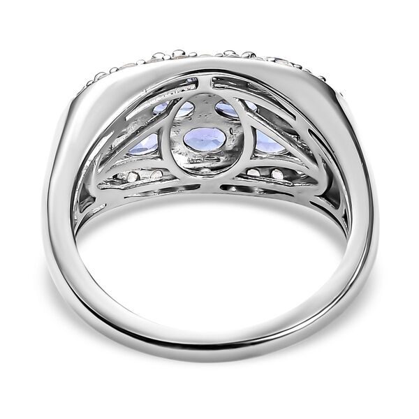 AAA Tansanit und Zirkon Ring - 2,71 ct. image number 6