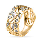 ALLORO vergoldeter Silber-Bandring image number 6