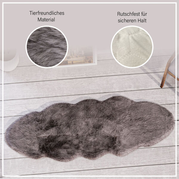 Kunstfell Teppich, hellbraun image number 6