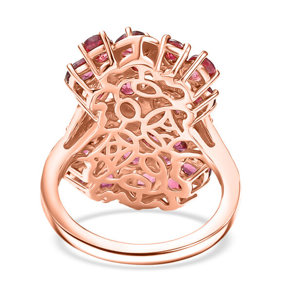 D'Joy natürlicher Rhodolith Granat und Zirkon Ring - 5,17 ct. image number 6
