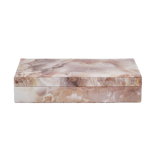 Ringkoffer mit 8 Kettenhaken und Taschen, Marmoriert, Hellbraun image number 2