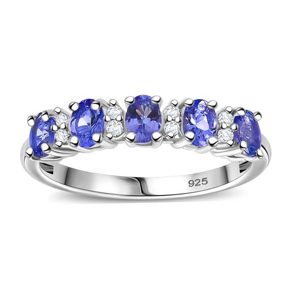 Tansanit und Zirkon Ring - 0,89 ct. image number 4