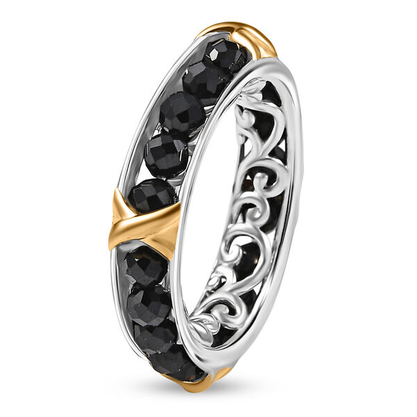 EverTrue AA schwarzer Spinell Ring - 6,50 ct. image number 4