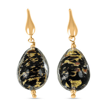 IL MURANO DI FRANCESCA - Jungle Mood Ohrringe 925 Silber 750 Gelb Vergoldet