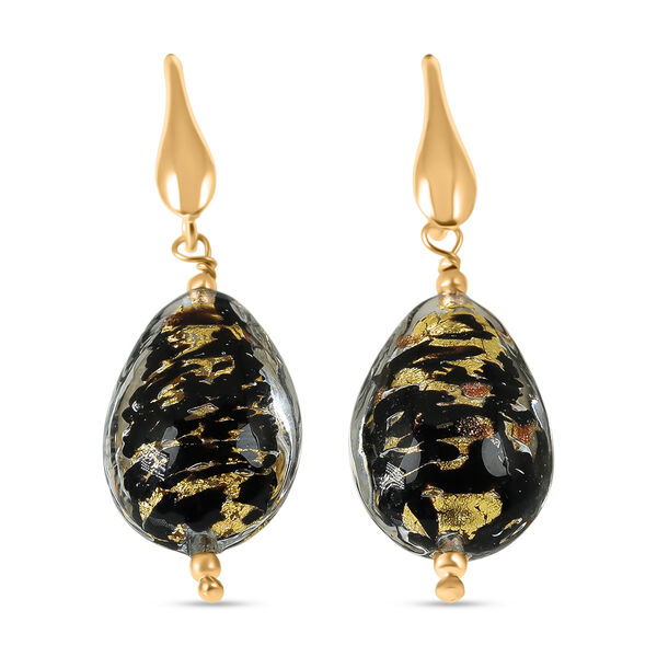 IL MURANO DI FRANCESCA - Jungle Mood Ohrringe 925 Silber 750 Gelb Vergoldet