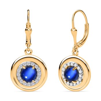 D'Joy Aurora Mondstein und Zirkon Ohrringe - 1,71 ct.