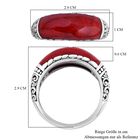 Royal Bali - Rote Koralle Ring, 925 Silber, (Größe 17.00), ca. 4.00 ct image number 5