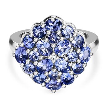 Tansanit Cluster Ring - 2,37 ct.