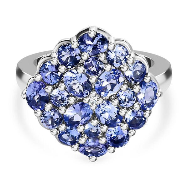 Tansanit Cluster Ring - 2,37 ct.