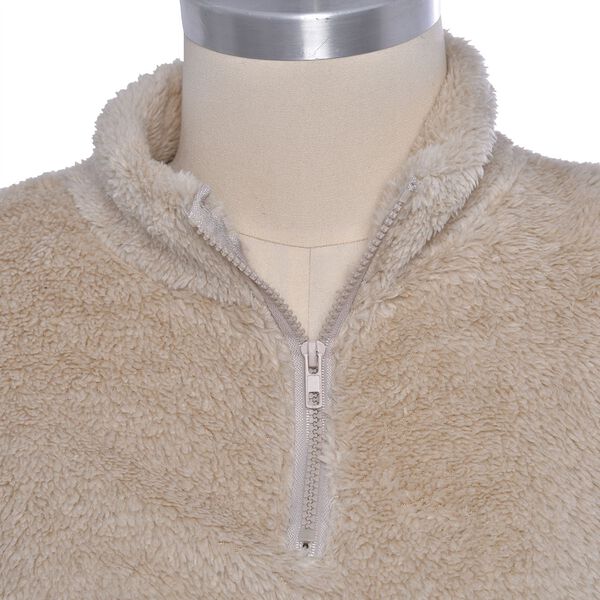 One Fit Loungewear - Superweicher Anti-Allergie Mikroflannell, M bis XL, Beige image number 3