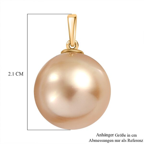 ILIANA AAA goldener Südseeperlen-Anhänger image number 5