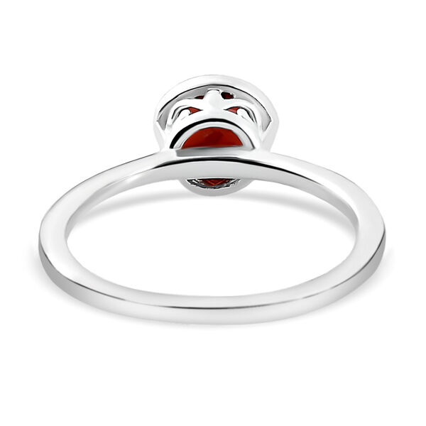 Roter Granat-Ring, 925 Silber  ca. 0,99 ct image number 6