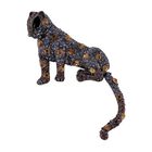 Mehrfarbiger Kristall Brosche  Schwarz