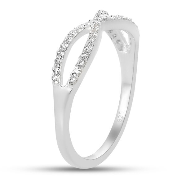 LUSTRO STELLA - Zirkonia-Infinity-Ring in Silber, 0,34 ct. image number 5