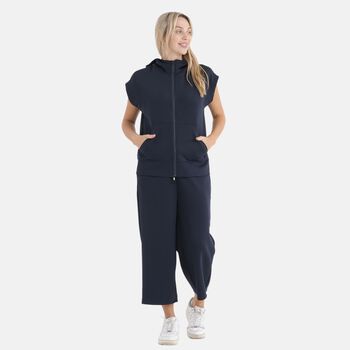 LA MAREY Strickanzug, 2-teilig, S/M, Marineblau