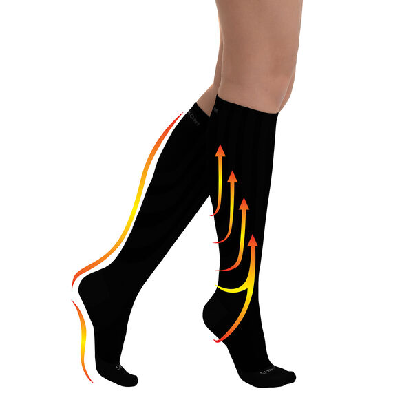 SANKOM - Kompressionskniestr&uuml;mpfe, Gr&ouml;&szlig;e 43-47 Schwarz image number 3