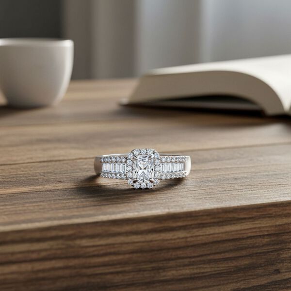 LUXURIANT DIAMOND - Lab Grown Diamant VS-EF  IGI zertifiziert Ring 925 Silber rhodiniert (Gr&ouml;&szlig;e 18.00) ca. 1.00 ct image number 1