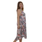TAMSY - bedrucktes Kleid, Viskose, 60x105 cm, mehrfarbig Blattmuster image number 2