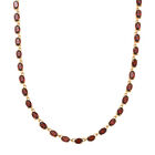 EVER TRUE Roter Granat Halskette ca. 45 cm Nickelfreies Messing ca. 28.37 ct