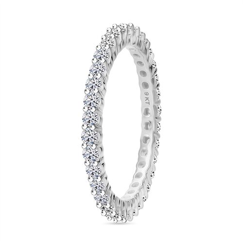 LUXURIANT DIAMOND- SI-GH Labor Diamant Ring, 925 Silber platiniert - 1 ct. image number 2