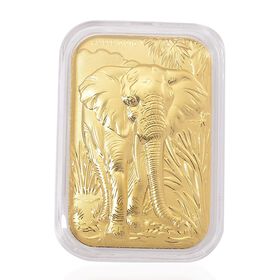 999er Goldbarren mit Elefantenmotiv, ca. 3,95?g