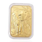 999er Goldbarren mit Elefantenmotiv, ca. 3,95?g