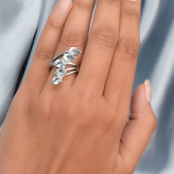 Himmelblauer Topas-Ring -4,83 ct. image number 3