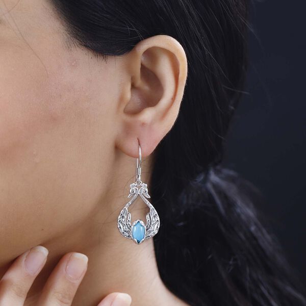 Sleeping Beauty T&uuml;rkis Ohrringe - 2,30 ct. image number 3