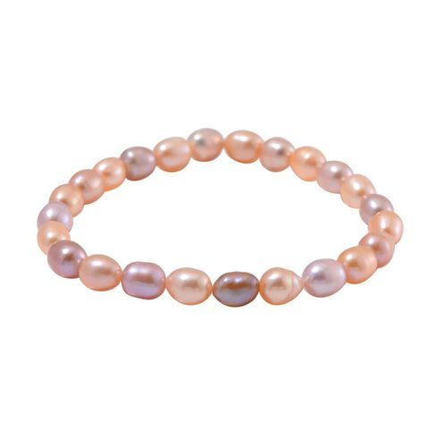 Mehrfarbige Süßwasser Perle Armband Flexibel cm Standard image number 0