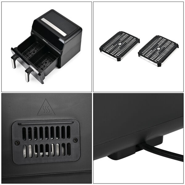 HOMESMART Heißluftfritteuse, Schwarz image number 5