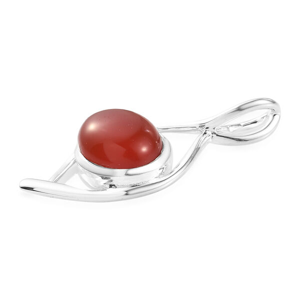 Roter Onyx Anhänger, 925 Silber ca. 2,87 ct image number 4