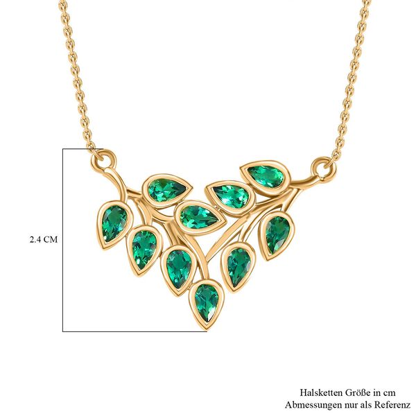 Labor Smaragd Ring und 45cm Halskette image number 8