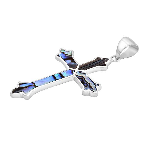 Royal Bali Kollektion- Abalone Muschel Kreuz Anh&auml;nger image number 3