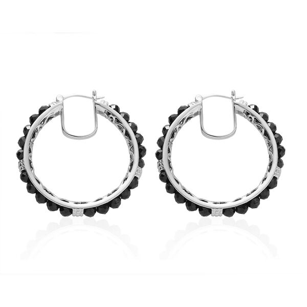 Schwarze Spinell-Creolen - 24,40 ct. image number 5